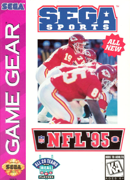 NFL 95 box art for Sega Game Gear